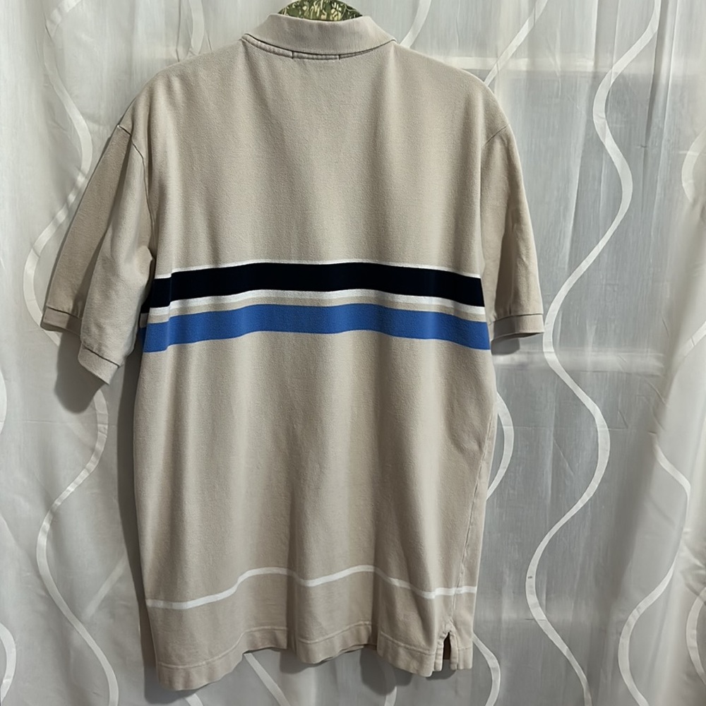 Nautica Mens Tan, 100% Cotton, Polo Shirt, Size Large - Picture 3 of 6